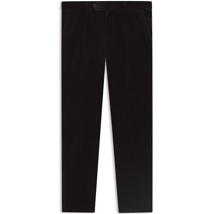Boss Men's Brown X Beckham Striped Pleat-Front Trousers in Size M, Sports Direct
