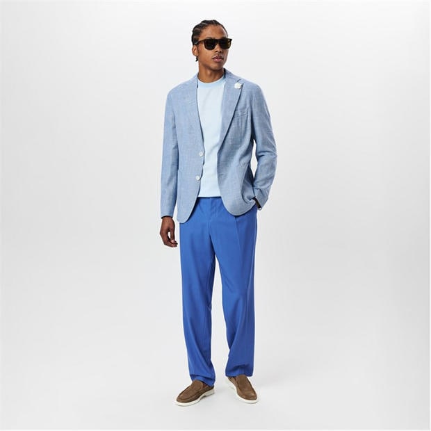 OBlue 489 - Boss - Men's Pris Virgin Wool Trousers
