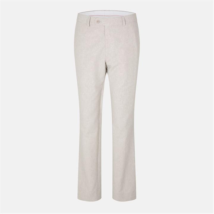 Ted Baker Men's Beige Morris Stone Slim Linen Trouser in Size 38 R, Sports Direct