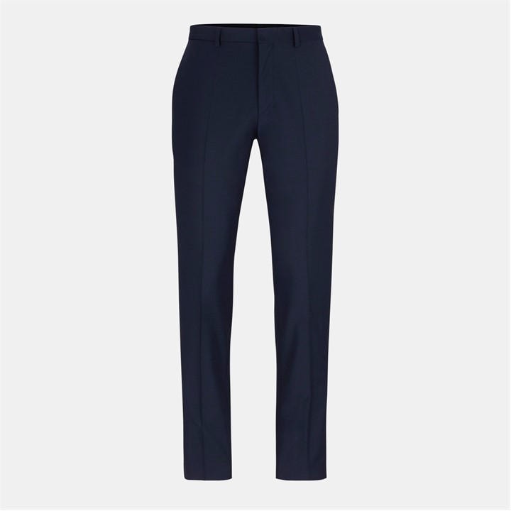 Hugo Men' Blue Hesten Suit Trousers in Size S, Sports Direct