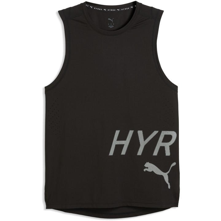 Puma Men's Black Hyrox Performance Vest in Size M, Sports Direct