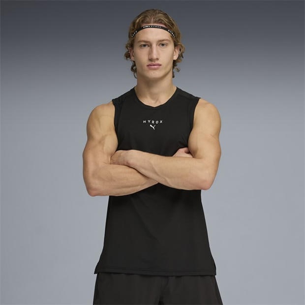 Black - Puma - Mens Puma Hyrox DryElite Training Tank Top