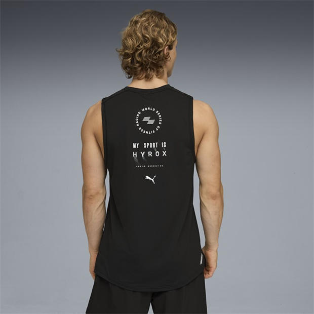 Black - Puma - Mens Puma Hyrox DryElite Training Tank Top