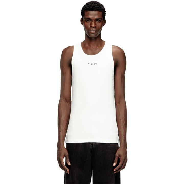 Diesel Men's White Tank Vest in Size XL, Sports Direct