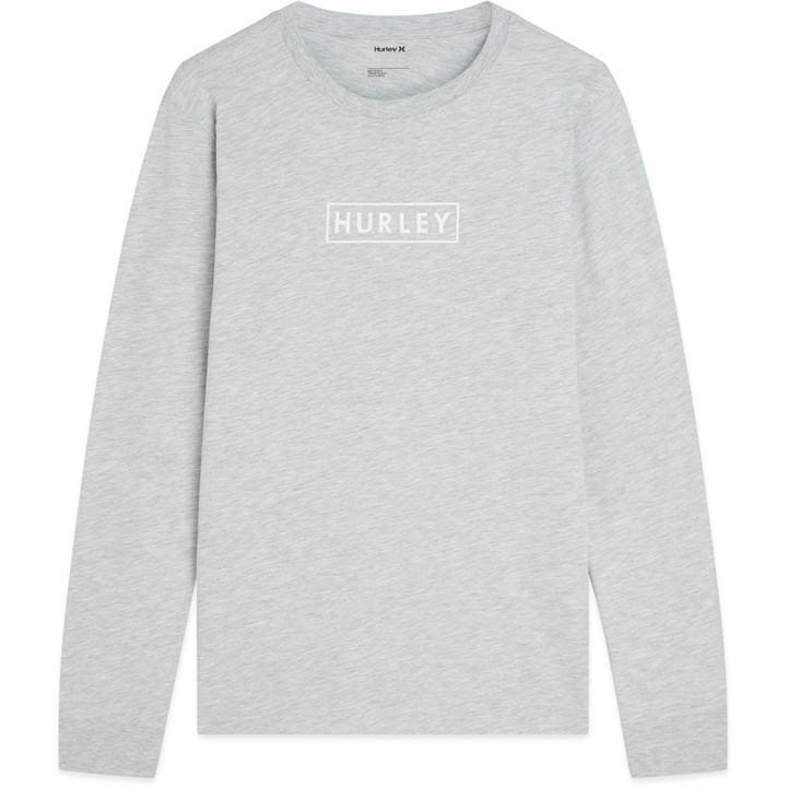 Hurley Men's Grey Graphic Ls T-Shirt in Size M, Sports Direct