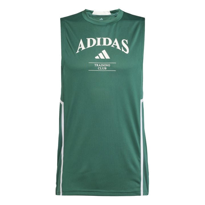 Adidas Men's Green D4t Heri Performance Gym Vest in Size L, Sports Direct