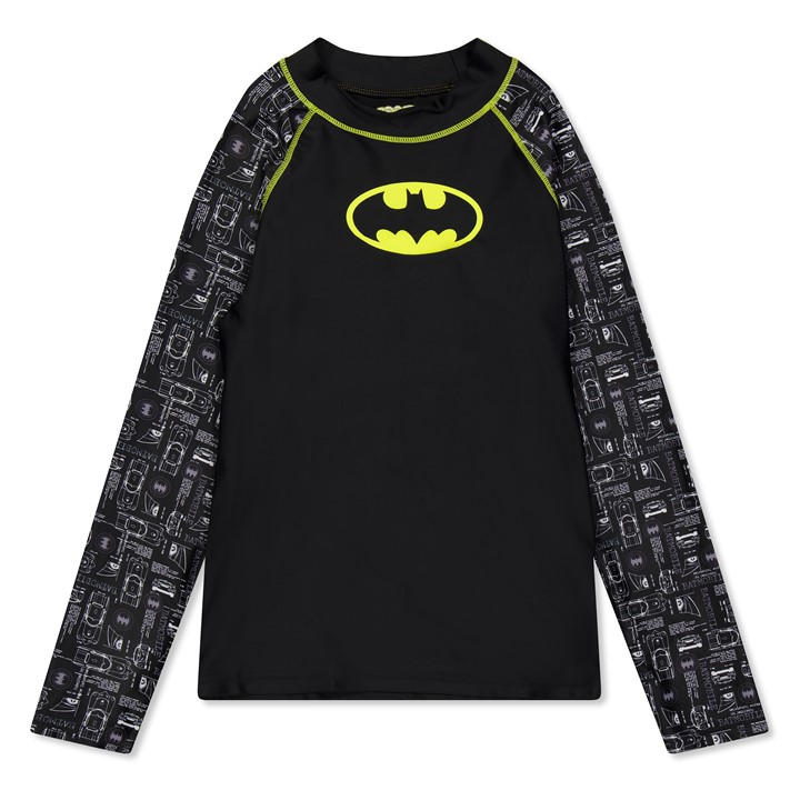 Zoggs  Kids Black Batman Printed Sun  in Size 14 Years, Sports Direct