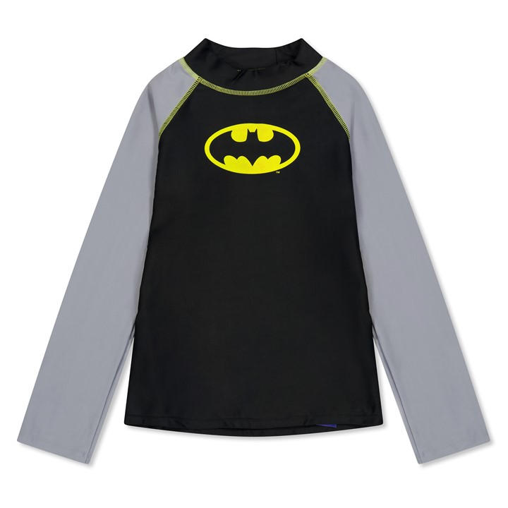 Zoggs  Kids Black Batman Long Sleeve  in Size 7 - 8 Years, Sports Direct