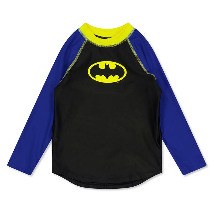 Zoggs  Kids Black Batman Long Sleeve  in Size 7 - 8 Years, Sports Direct