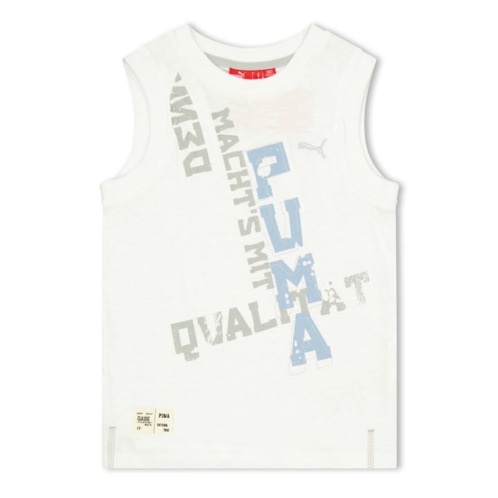 Puma Boys White Tee  in Size 7 - 8 Years, Sports Direct