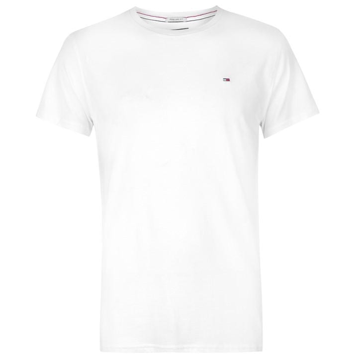 Tommy Jeans Men's White Original Crew Neck Tee in Size 2XS, Sports Direct
