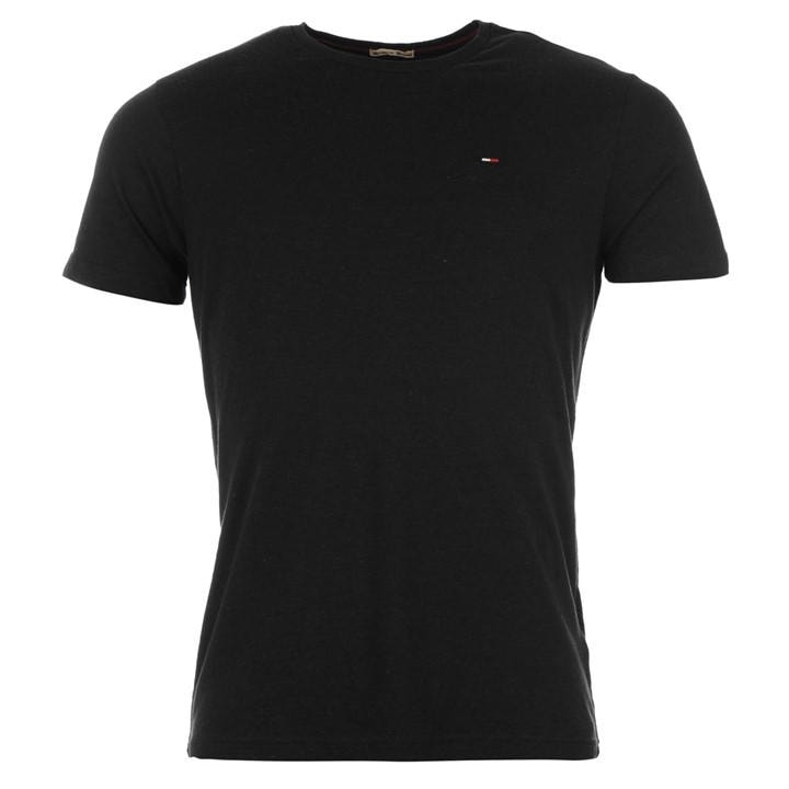Tommy Jeans Men's Black Original Crew Neck Tee in Size 3XL, Sports Direct