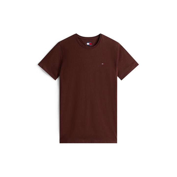 Tommy Jeans Men's Brown Original Crew Neck Tee in Size M, Sports Direct