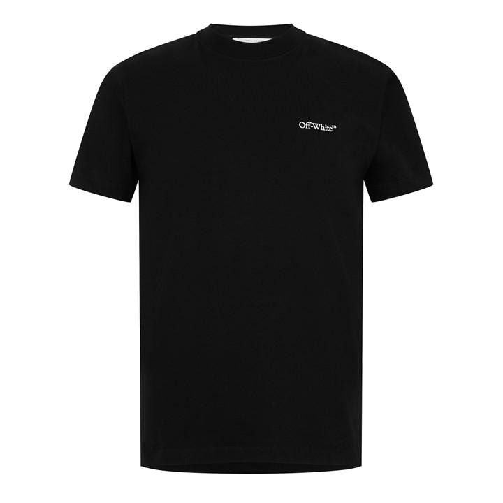 Off White Men' Black Logo Arrow Cotton Short Sleeve T-Shirt in Size S, Sports Direct