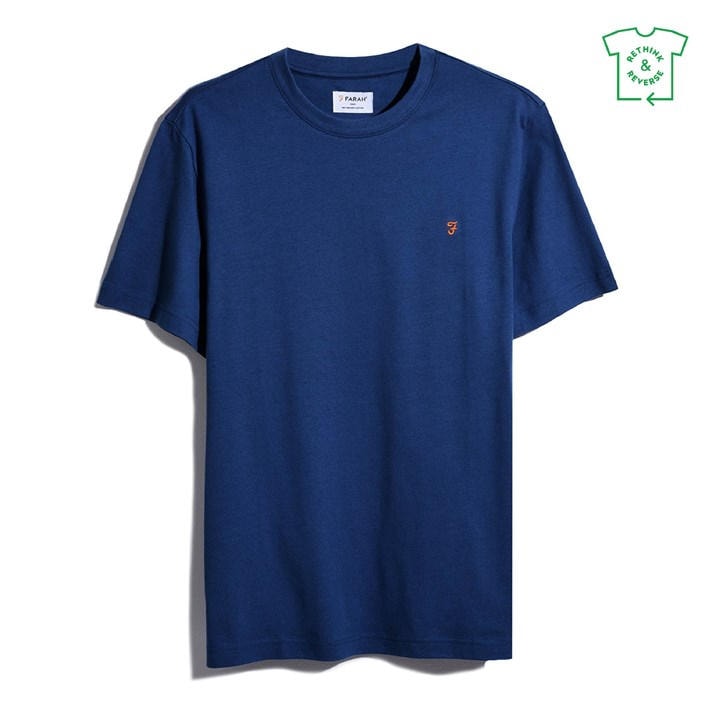 Farah Men's Blue Regular Fit T-Shirt in Size XS, Sports Direct