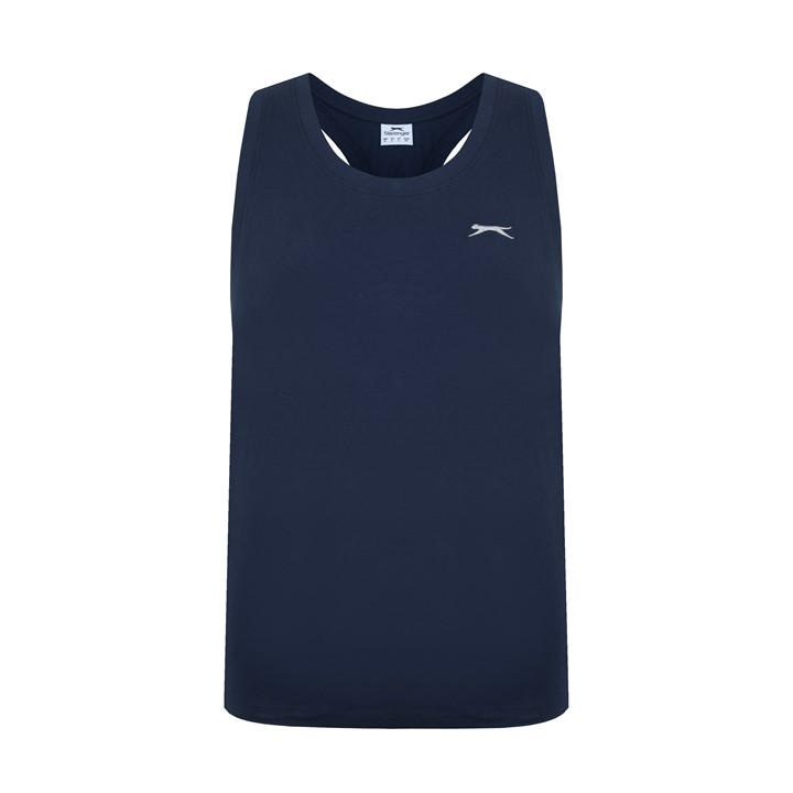 Slazenger Men's Blue Muscle Vest in Size L, Sports Direct