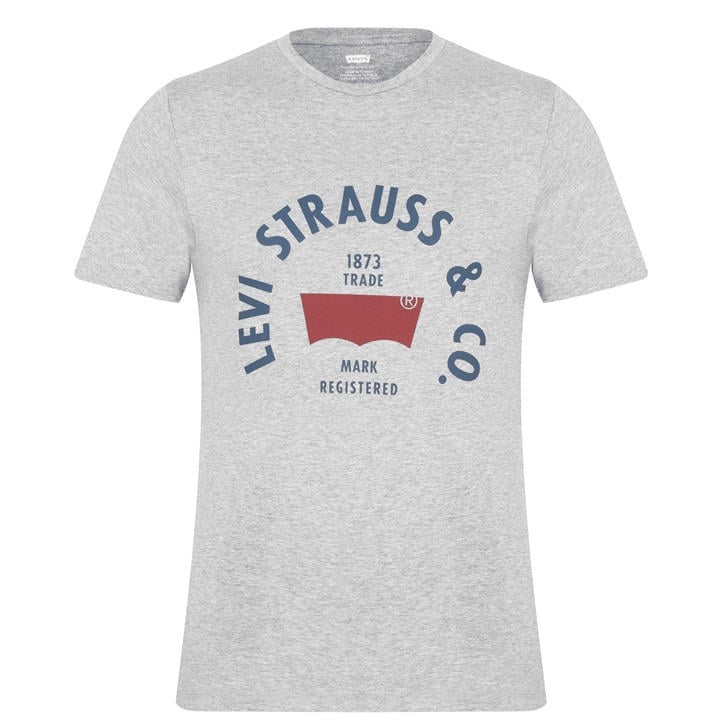 Levis Men's Grey Varsity Circle T-Shirt - 2XL