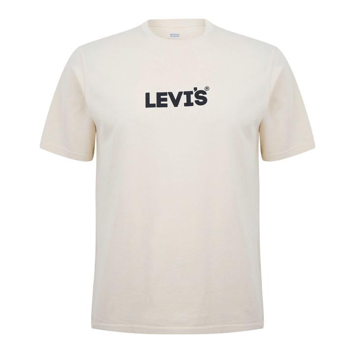 Levis Men's Beige Icon T-Shirt in Size XL, Sports Direct