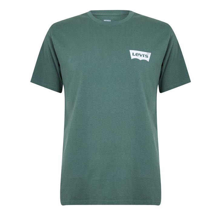 Levis Men' Green Icon T-Shirt in Size S, Sports Direct