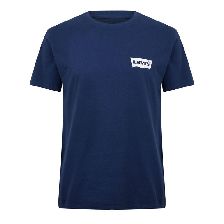 Levis Men's Blue Icon T-Shirt in Size XL, Sports Direct