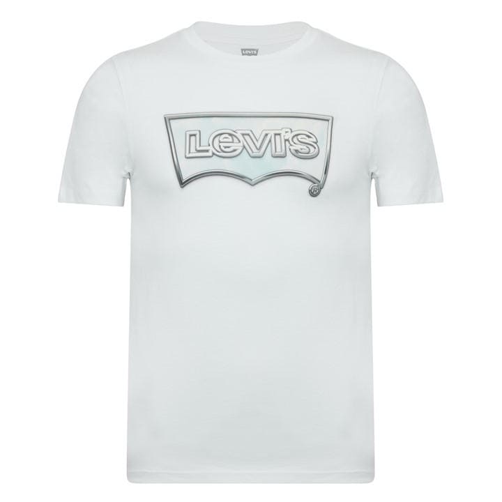 Levis Men's White Varsity Circle T-Shirt 2XL