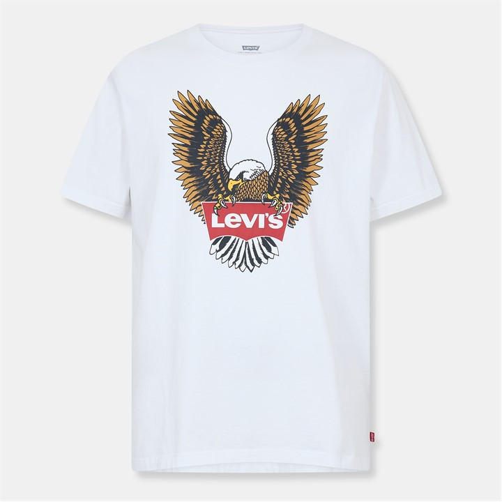 Levis Men's White Icon T-Shirt in Size XL, Sports Direct