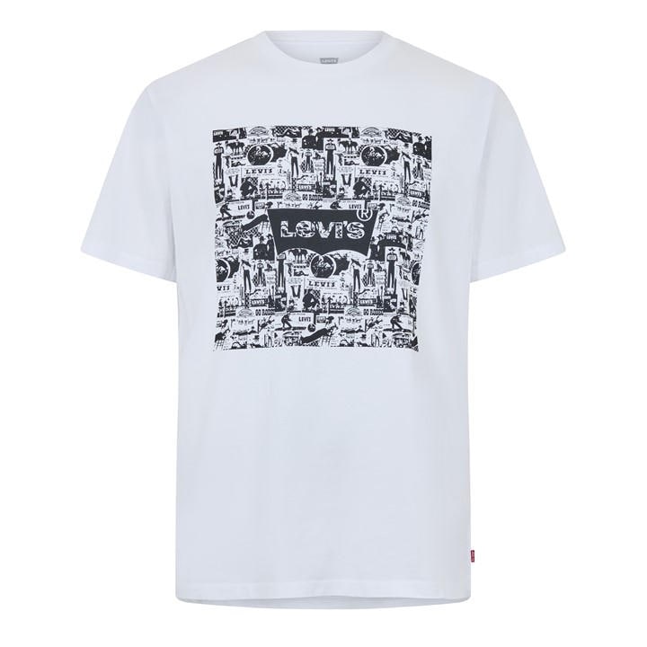 Levis Men's White Icon T-Shirt in Size XL, Sports Direct