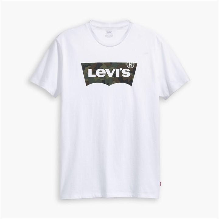 Levis Men's White Icon T-Shirt in Size 2XL, Sports Direct