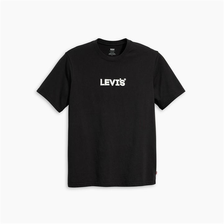 Levis Men's Black Icon T-Shirt in Size XL, Sports Direct