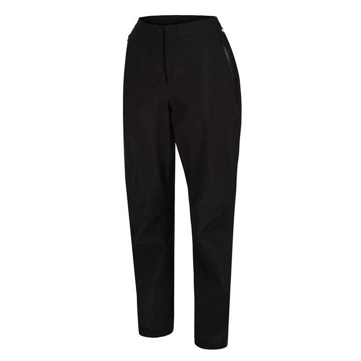 Regatta Women's Black Highton Waterproof Overtrousers (Long) in Size 18, Sports Direct