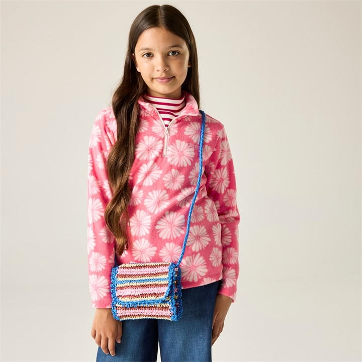 Regatta  Kids Pinkhazpetal Hot Shot Ii Half Zip Fleece in Size 5 - 6 Years, Sports Direct