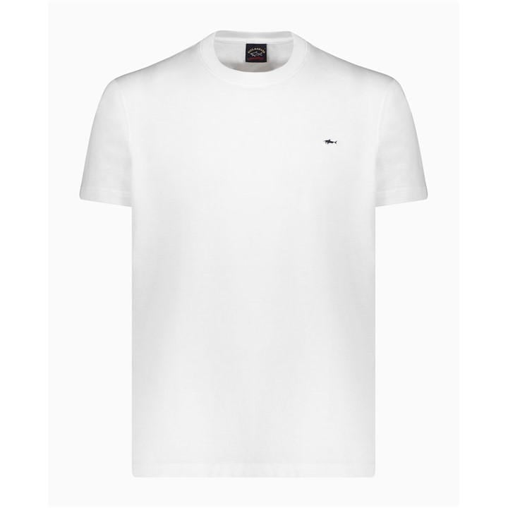 Paul And Shark Men' White Regular Fit Badge T-Shirt in Size S, Sports Direct