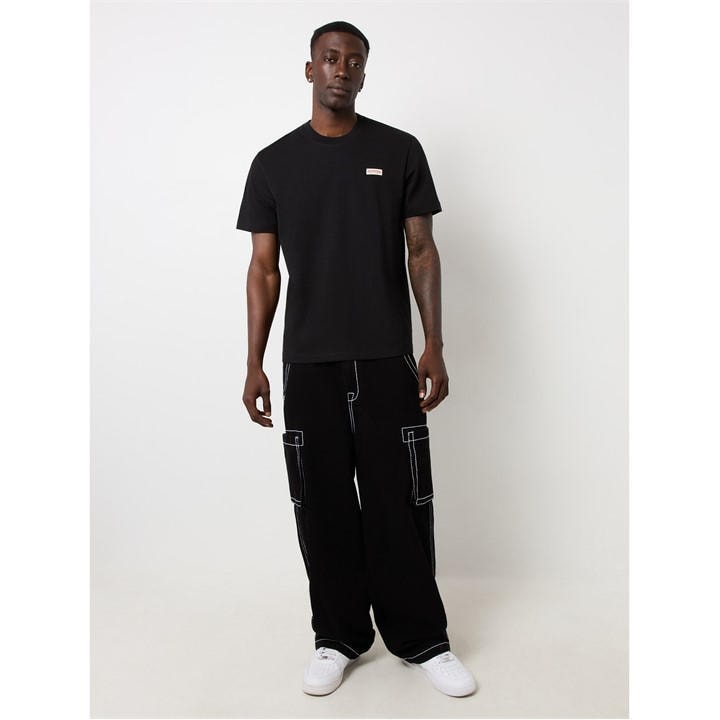 True Religion Men's Black Regular Fit Logo T-Shirt in Size M, Sports Direct
