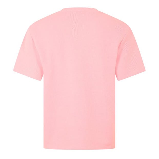 Pink 685 - Boss - Mens BOSS Bodywear Waffle T-Shirt with Structured Design