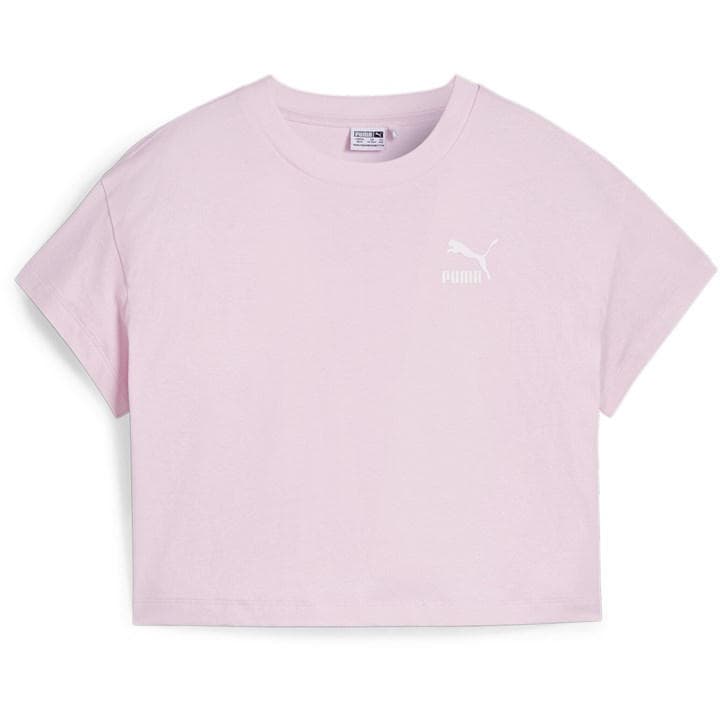 Puma Girls Pink Better Classics Regular Fit T-Shirt in Size S, Sports Direct
