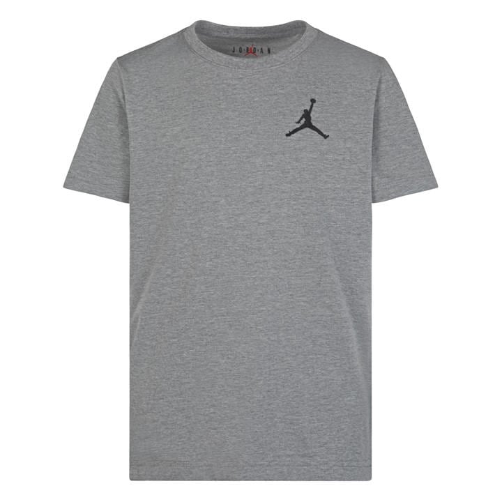 Air Jordan Boys Grey Jm T Shirt  in Size 7 - 8 Years, Sports Direct