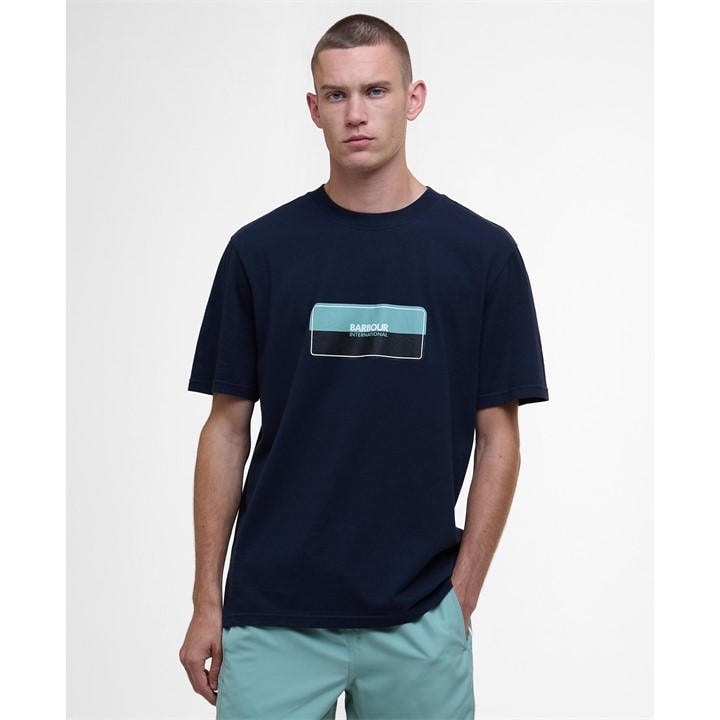 International  Men's  Lozenge T-Shirt, Football by Barbour  in Size M, Sports Direct