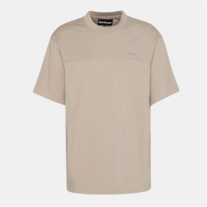 Barbour Men's Beige Hunton T-Shirt in Size M, Sports Direct