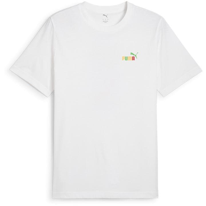 Puma Men's White Regular Fit T-Shirt in Size XL, Sports Direct