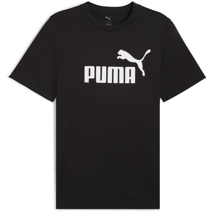 Puma Men' Black Regular Fit T-Shirt in Size S, Sports Direct
