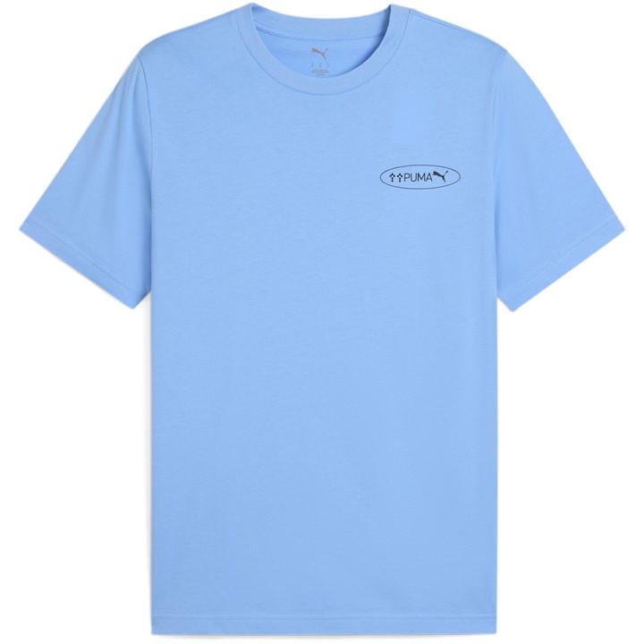 Puma Men's Blue Regular Fit T-Shirt in Size L, Sports Direct