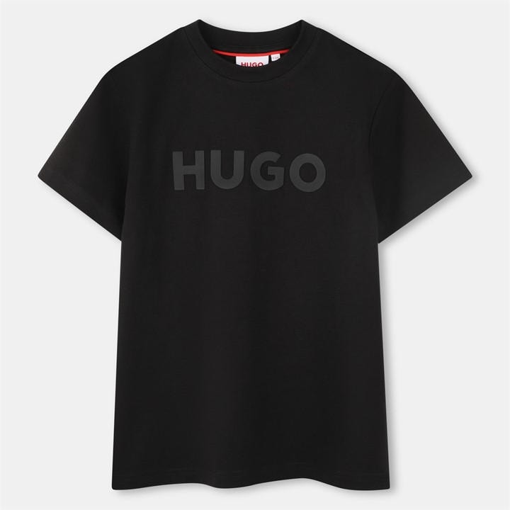 Hugo Boys Black Kids' T-Shirt in Size 14 - 16 Years, Sports Direct