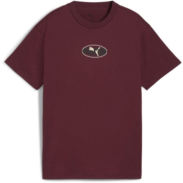 Puma Boys Red Kids' Essentials Graphic Regular Fit T-Shirt in Size 13 - 14 Years, Sports Direct