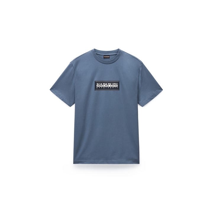 Napapijri S-Box Logo SS Tee - Grey
