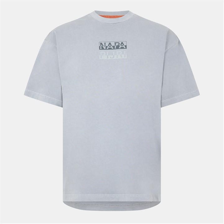 Napapijri Men's Grey Cortona Summer T-Shirt in Size XL, Sports Direct