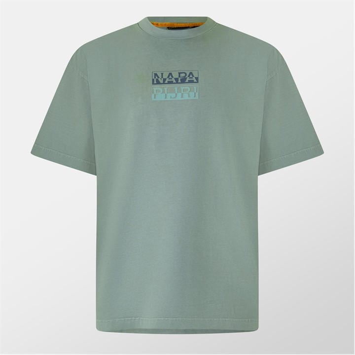 Napapijri Men's Green Cortona Summer T-Shirt in Size L, Sports Direct