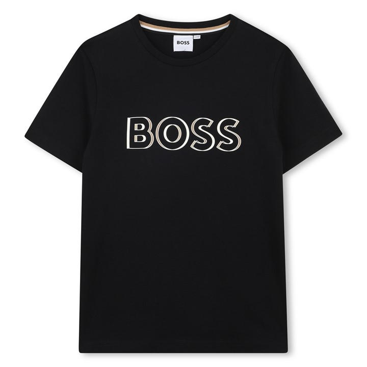Boss Boys Black Kids' Bold Logo T-Shirt in Size 5 - 6 Years, Sports Direct