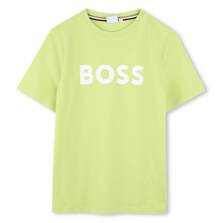 Boss Boys Green Kids' Logo T-Shirt in Size 11 - 12 Years, Sports Direct