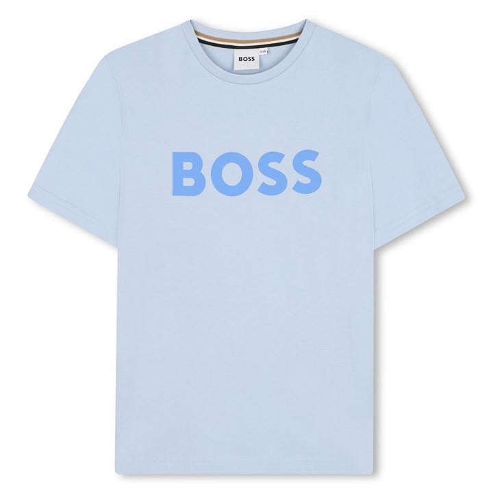 Boss Boys Blue Kids' Logo T-Shirt in Size 11 - 12 Years, Sports Direct