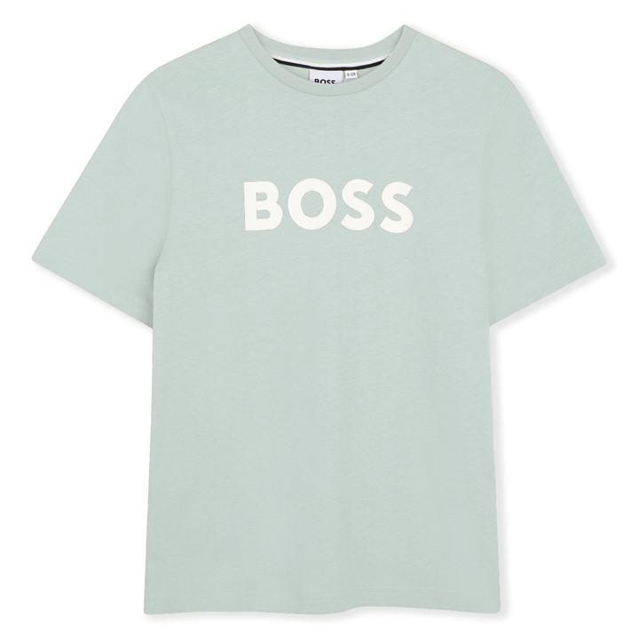 Boss Boys Green Kids' Logo T-Shirt in Size 14 - 16 Years, Sports Direct